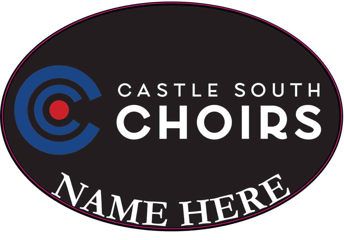 Castle South - Oval Decal (4x6) (optional)