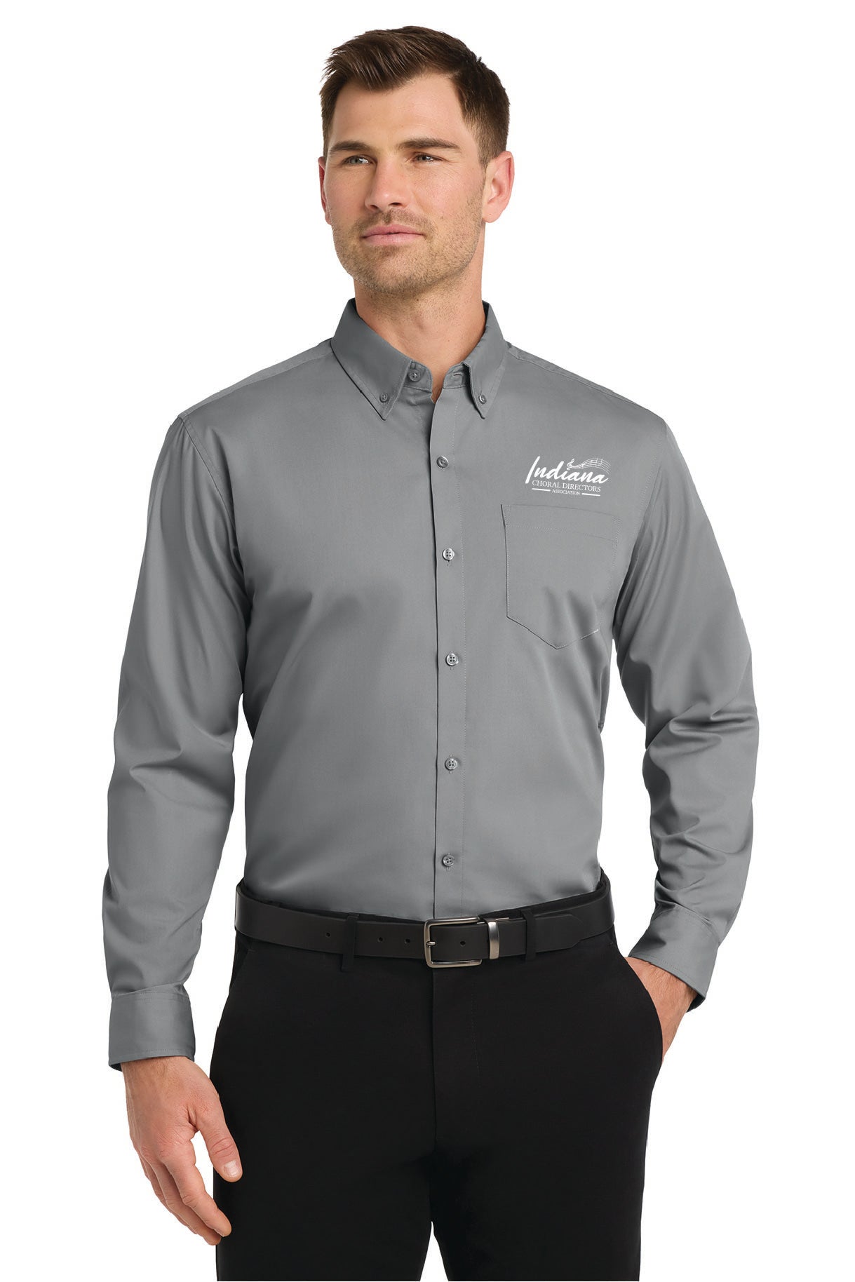 ICDA - Long Sleeve Carefree Poplin Shirt (Unisex)