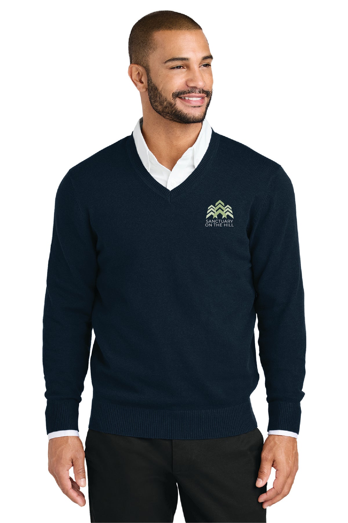 Sanctuary - Port Authority® Easy Care V-Neck Sweater