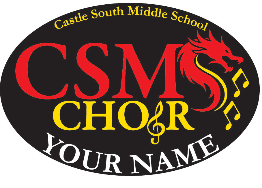 Castle South - Oval Decal (4x6)