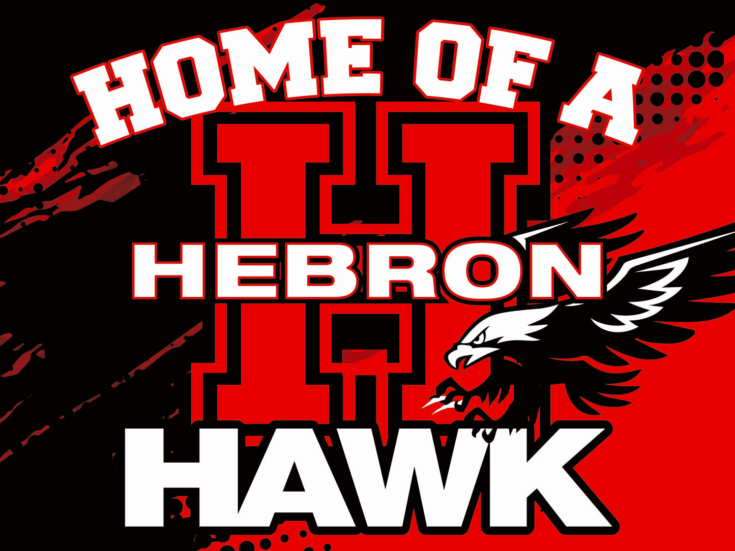 Hebron Hawks Yard Sign