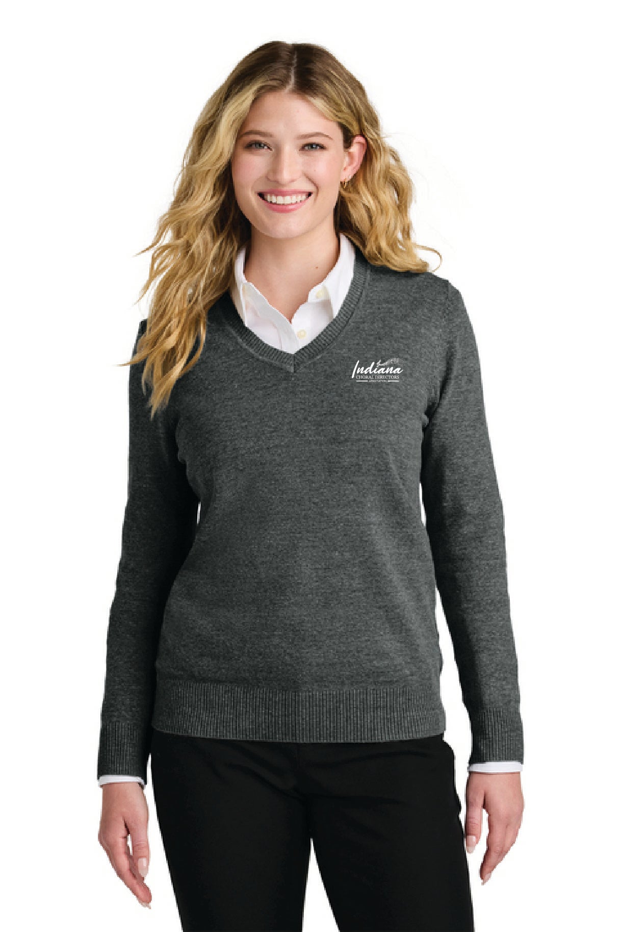 ICDA - Women's Easy Care V-Neck Sweater