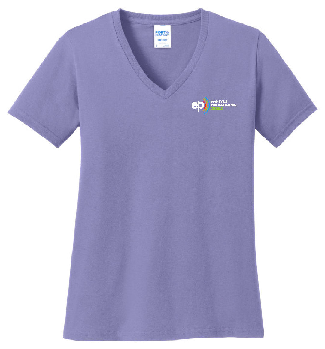 Ladies V-Neck Cotton Tee