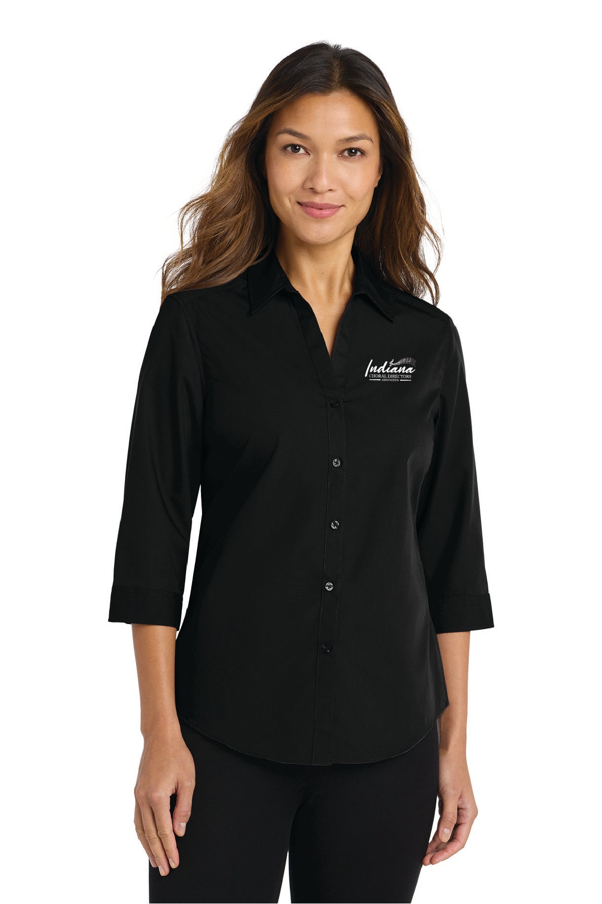 ICDA - Women's 3/4-Sleeve Carefree Poplin Shirt