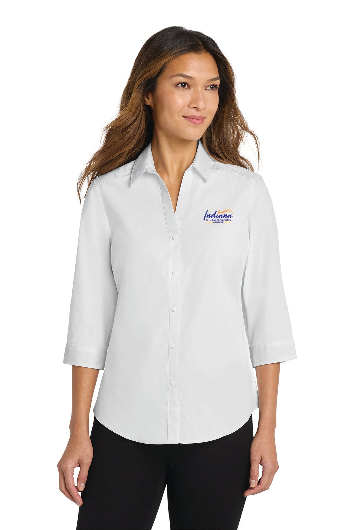 ICDA - Women's 3/4-Sleeve Carefree Poplin Shirt