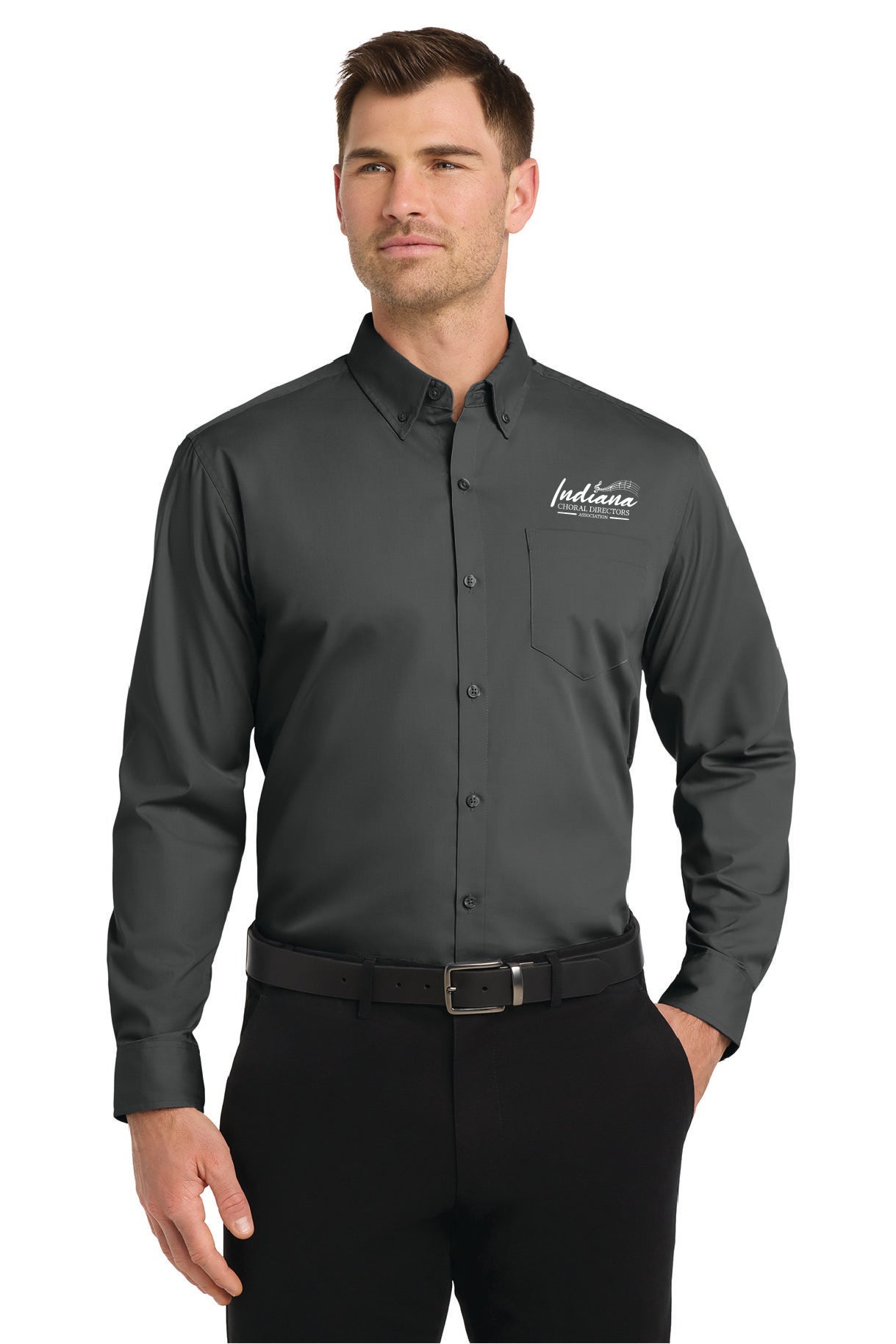 ICDA - Long Sleeve Carefree Poplin Shirt (Unisex)