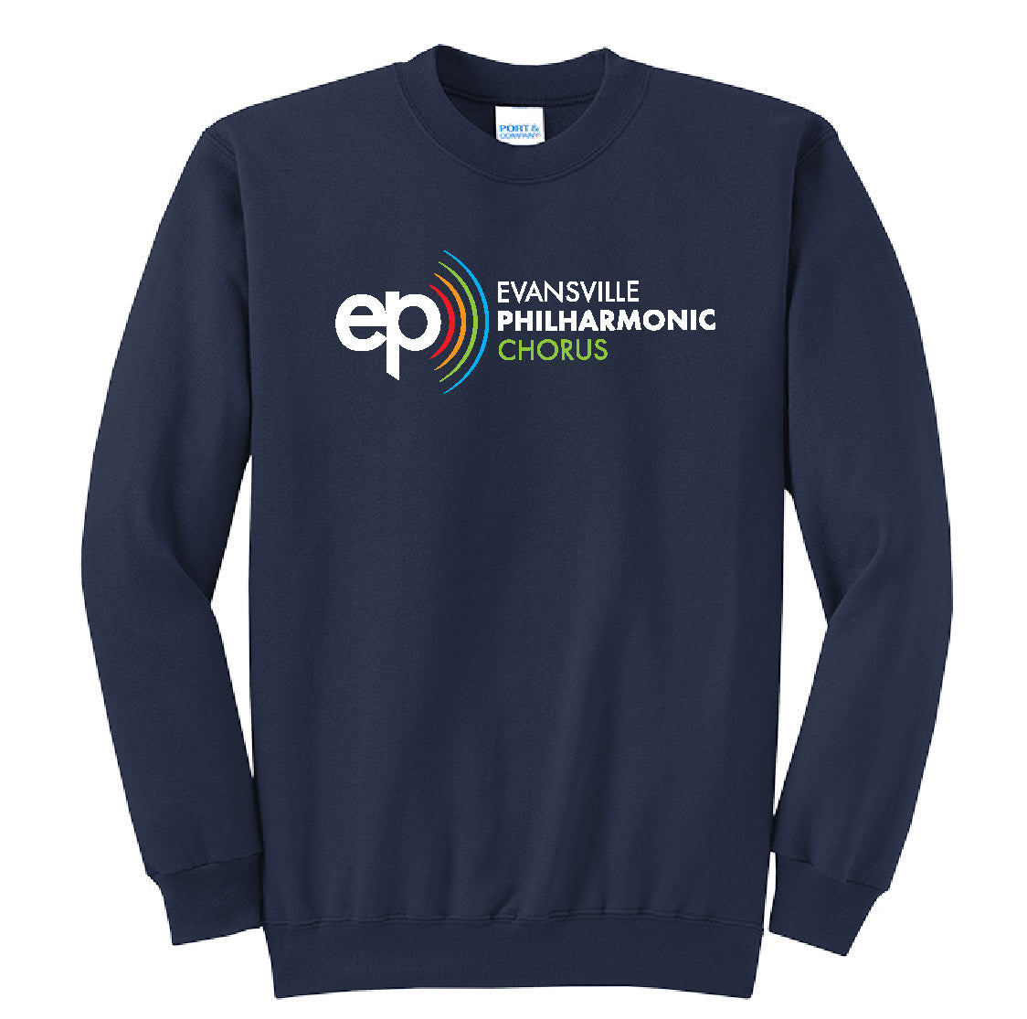 Crewneck Sweatshirt with Full Front Logo