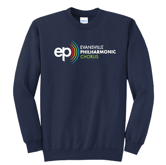Crewneck Sweatshirt with Full Front Logo