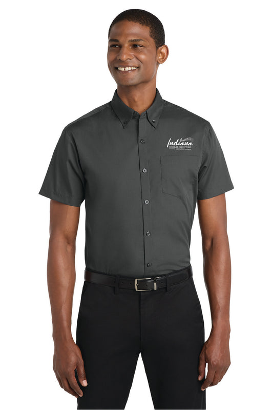 ICDA - Short Sleeve Carefree Poplin Shirt (Unisex)