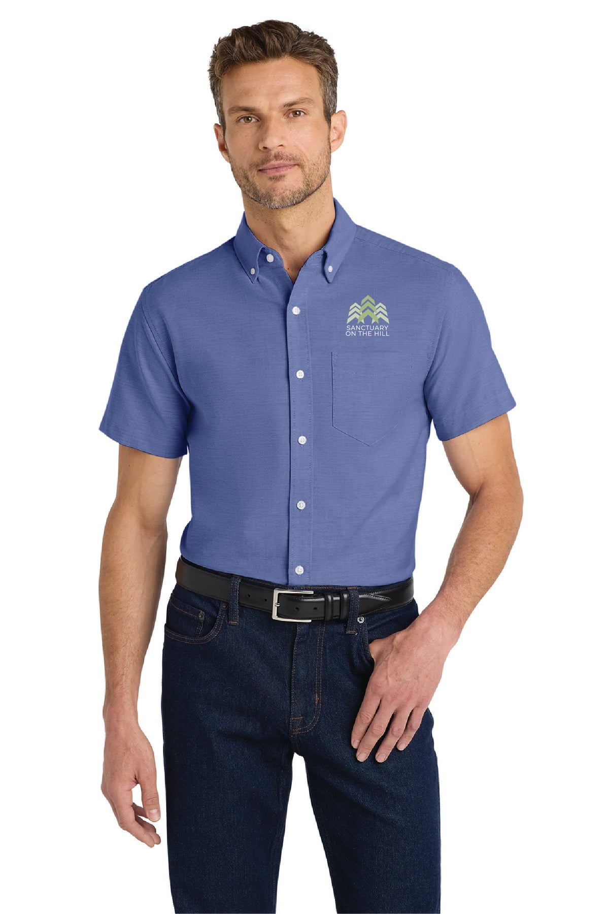 Sanctuary - Port Authority® Short Sleeve SuperPro™ Oxford Shirt