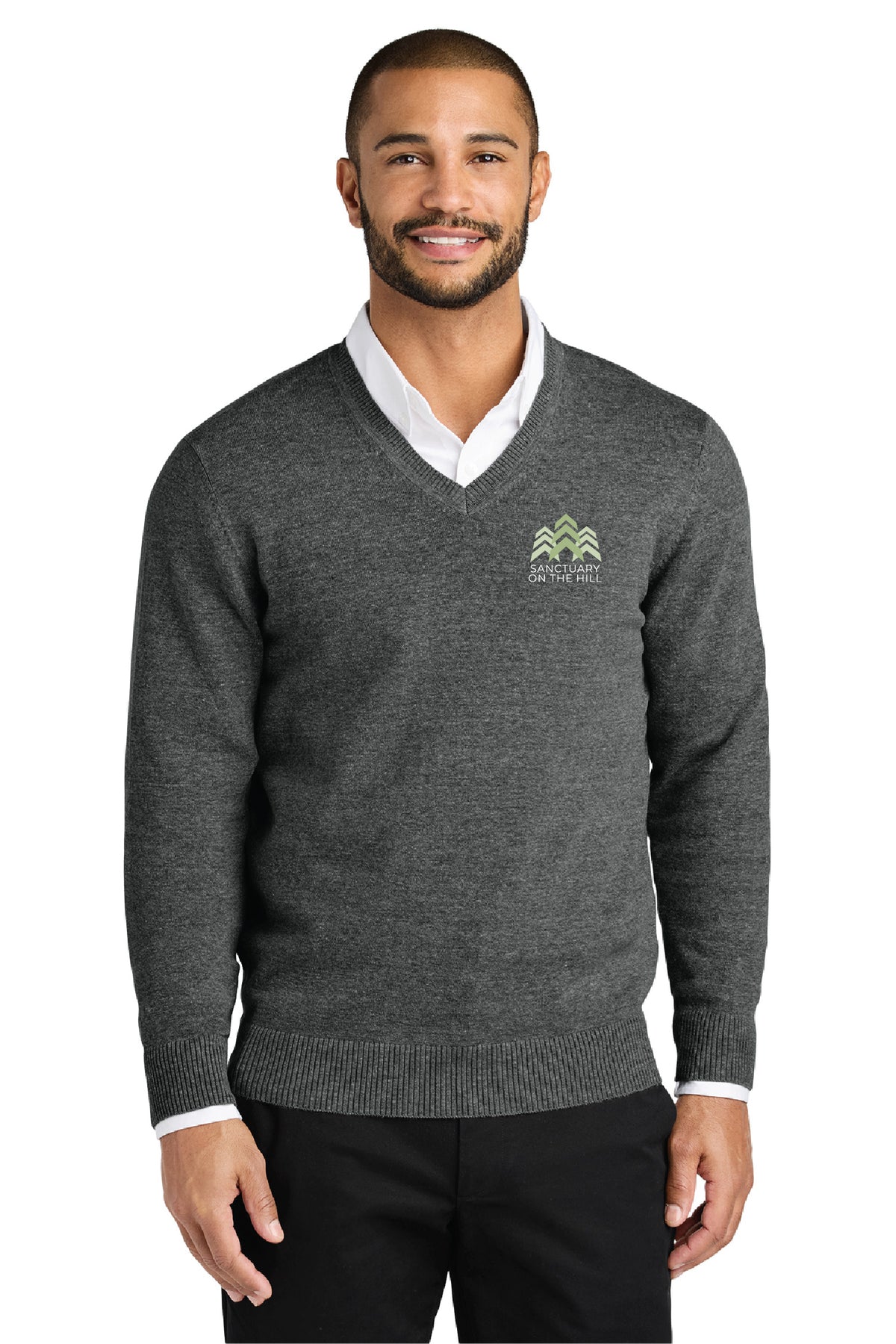 Sanctuary - Port Authority® Easy Care V-Neck Sweater