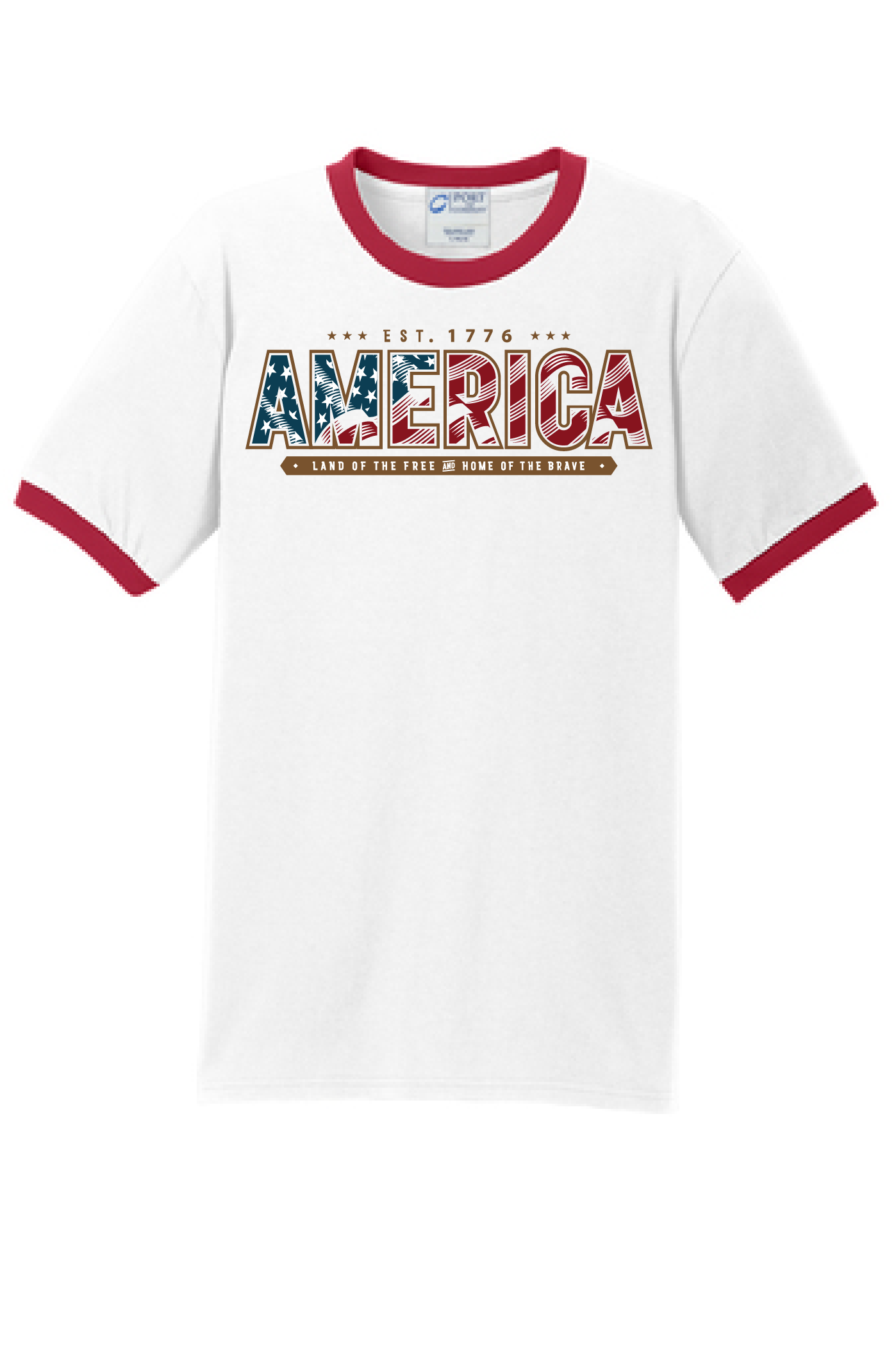 Home of the Brave Ringer Tee