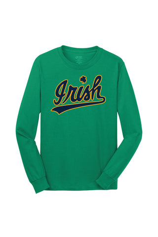 SI - PERSONALIZED - "IRISH" - Long-Sleeve T-Shirt (Kelly or Navy)