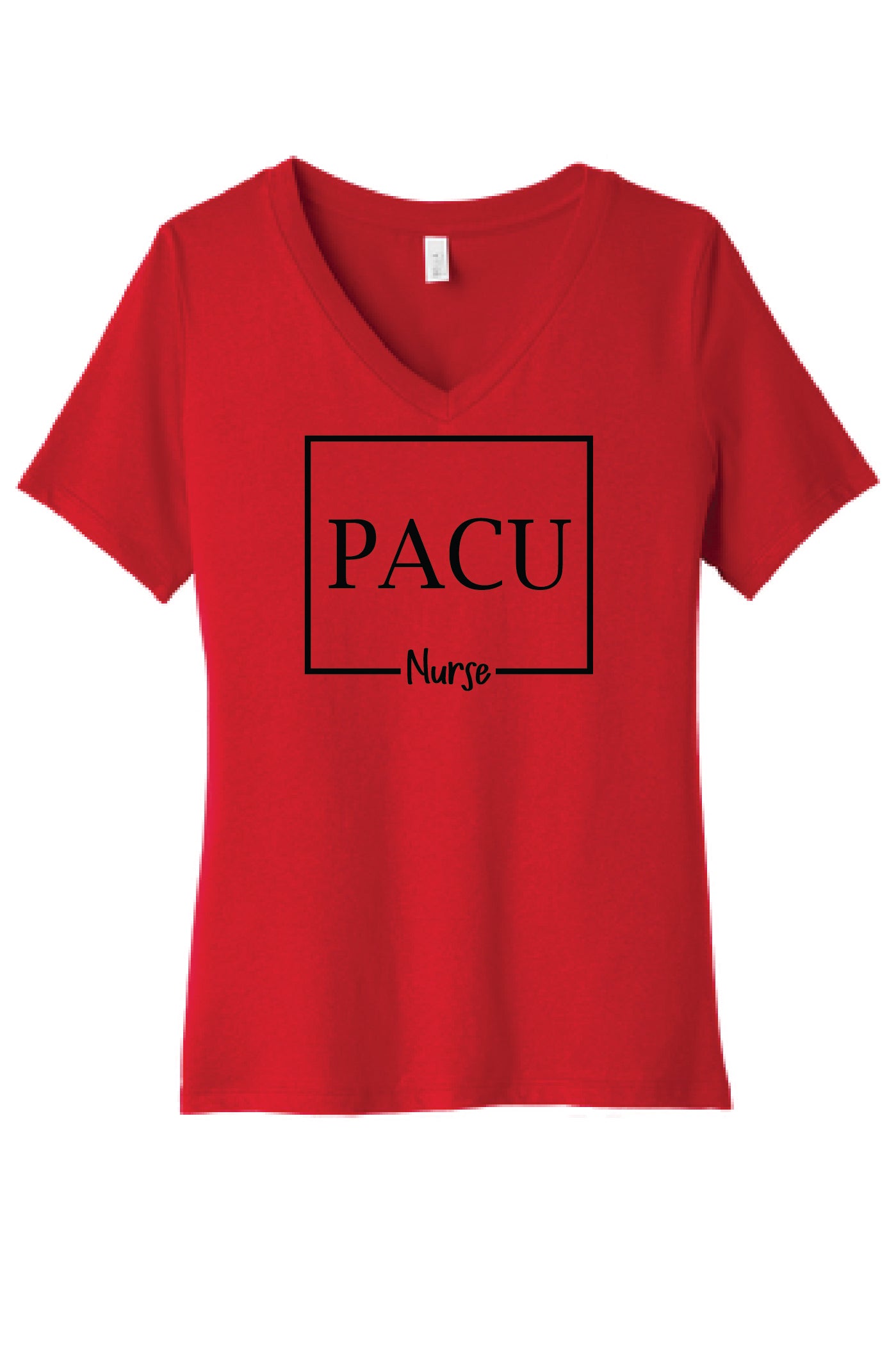 LADIES V-NECK "PACU" Design T-Shirt