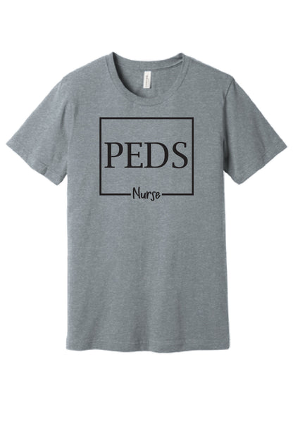 "PEDS" Nurse Design T-Shirt