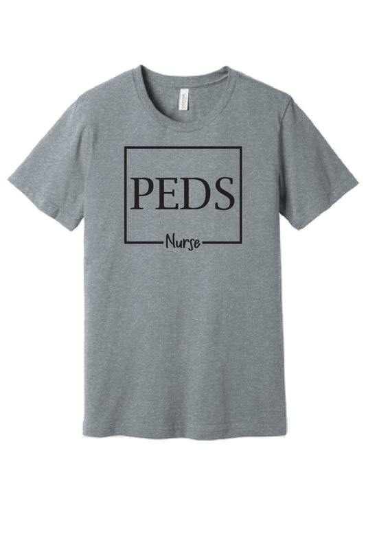 "PEDS" Nurse Design T-Shirt